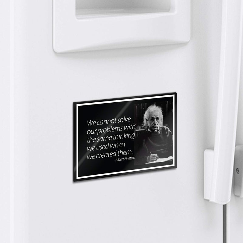 KCD We Cannot Solve Our Problems Motivational Inspirational Funny Magnet - Refrigerator Toolbox Locker Car Ammo Can - Image 2